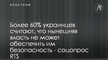 Більше 60% українців вважають, що нинішня влада не може забезпечити їм безпеку - соцопитування RTS