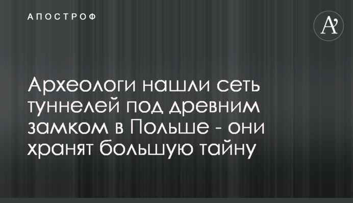 Археологи знайшли мережу тунелів під древнім замком в Польщі - вони зберігають велику таємницю