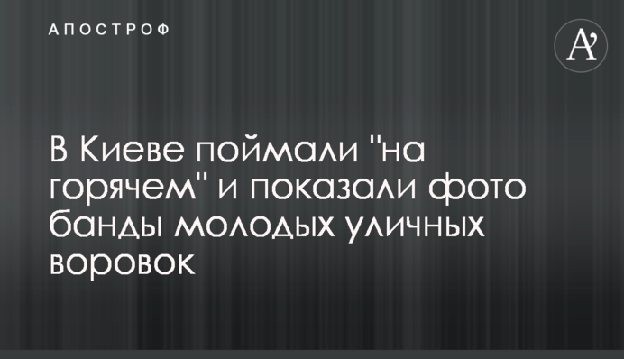 В Киеве поймали 