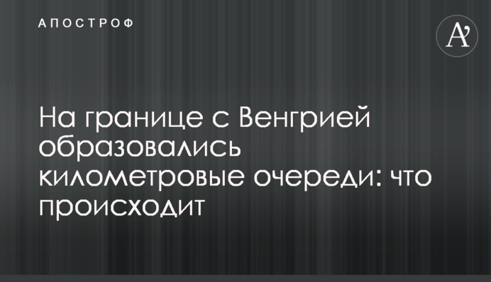 На западной границе Украины образовались километровые очереди: что происходит