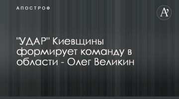 "УДАР" Київщини формує команду в області - Олег Великін