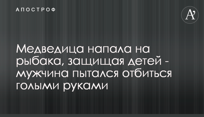 Ведмедиця напала на рибалку, захищаючи дітей - чоловік намагався відбитися голими руками