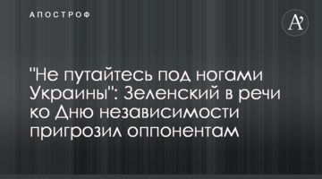 "Не путайтесь под ногами Украины": Зеленский в речи ко Дню Независимости пригрозил оппонентам