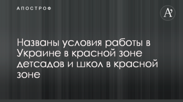 Названо умови роботи в Україні дитсадків і шкіл в червоній зоні