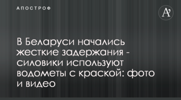 В Беларуси начались жесткие задержания - силовики используют водометы с краской: фото и видео