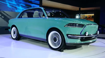 У Китаї презентували електричний седан Futurist в ретро-стилі: фото незвичайного авто