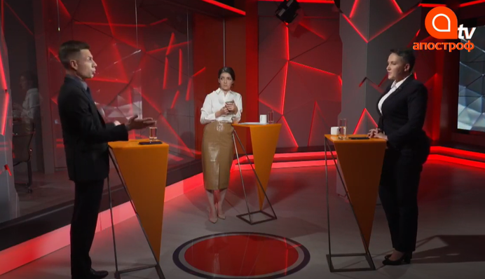 Гончаренко влаштував в ефірі перепалку з Савченко, назвавши її брехункою: відео