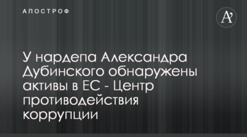 У нардепа Александра Дубинского обнаружены активы в ЕС - Центр противодействия коррупции