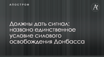 ​Повинні дати сигнал: названо єдину умову силового звільнення Донбасу