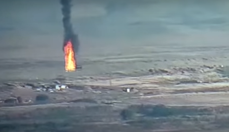 Вірменія показала відео страшних ударів по Азербайджану: на полі бою піднявся чорний дим