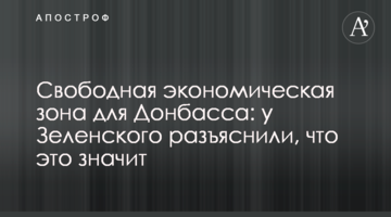 Вільна економічна зона для Донбасу: у Зеленського роз'яснили, що це означає
