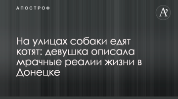 На вулицях собаки їдять кошенят: дівчина описала похмурі реалії життя в Донецьку