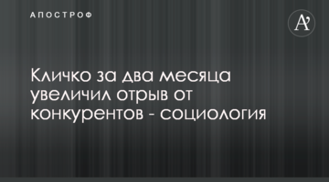 Кличко за два місяці збільшив відрив від конкурентів - соціологія
