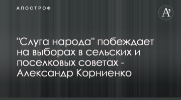 "Слуга народу" перемагає на виборах до сільських і селищних рад - Олександр Корнієнко