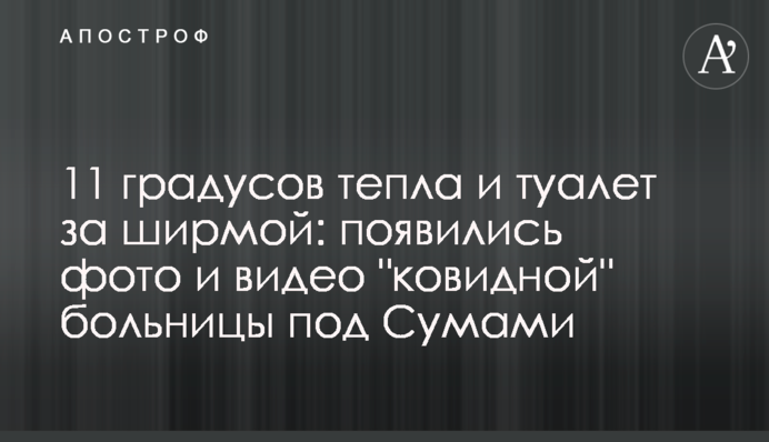 11 градусов тепла и туалет за ширмой: появились фото и видео 