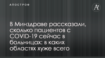 У МОЗ розповіли, скільки пацієнтів з COVID-19 зараз в лікарнях: в яких областях найгірше