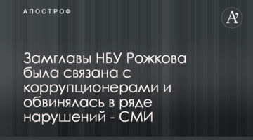 Заступник голови НБУ Рожкова була пов'язана з корупціонерами і звинувачувалася в ряді порушень - ЗМІ