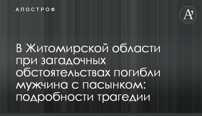 В Житомирской области при загадочных обстоятельствах погибли мужчина с пасынком: подробности трагедии