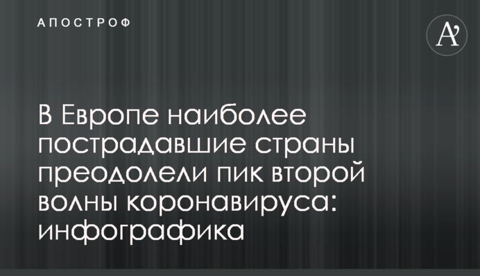 У Європі найбільш постраждалі країни подолали пік другої хвилі коронавірусу: інфографіка