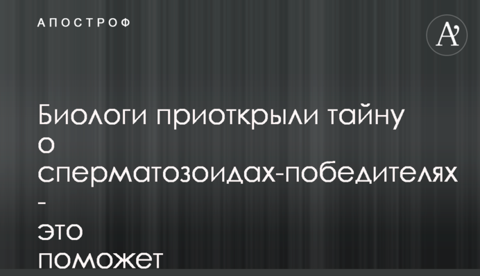 Біологи відкрили таємницю сперматозоїдів-переможців - це допоможе в боротьбі з безпліддям
