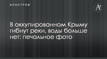 В оккупированном Крыму гибнут реки, воды больше нет: печальное фото
