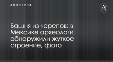 Башта з черепів: в Мексиці археологи виявили страшну будівлю, фото
