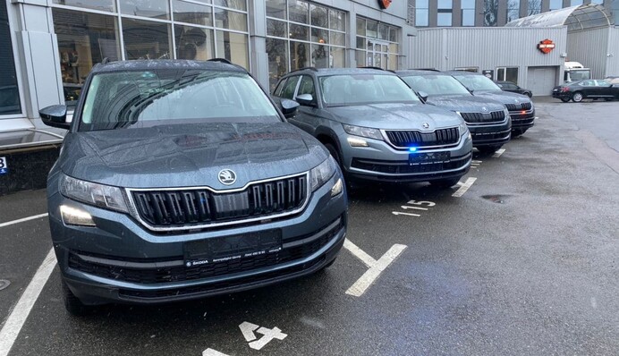 Украинские полицейские получили автомобили-