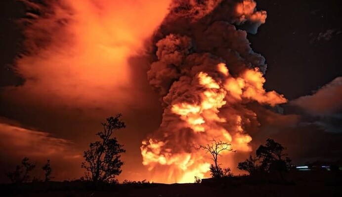На Гаваях виверження вулкану викликало потужний землетрус: 
