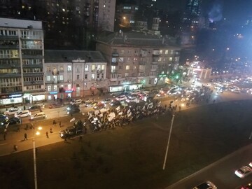 У Києві утворився гігантський затор через протести підприємців: фото і відео