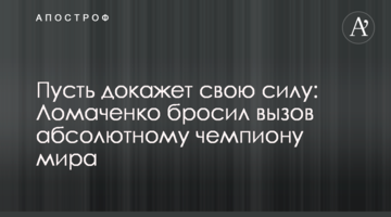Пусть докажет свою силу: Ломаченко бросил вызов абсолютному чемпиону мира