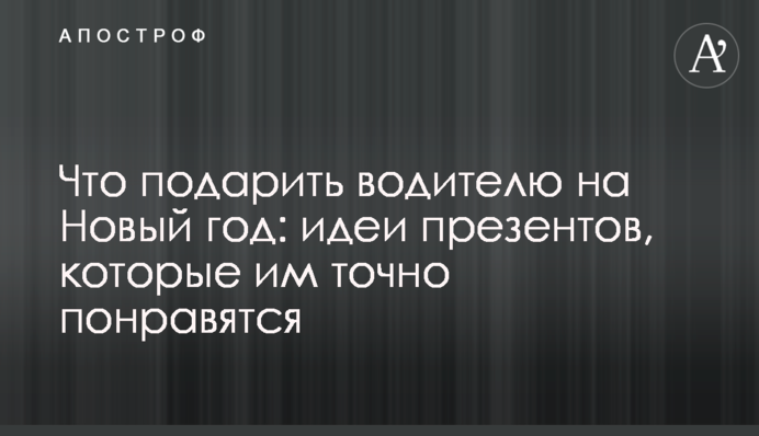 Что подарить водителю на Новый год: идеи презентов, которые им точно понравятся
