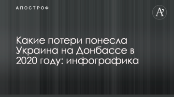 Какие потери понесла Украина на Донбассе в 2020 году: инфографика
