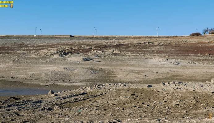 В окупованому Криму пересохло стратегічне водосховище - води там більше немає: фото