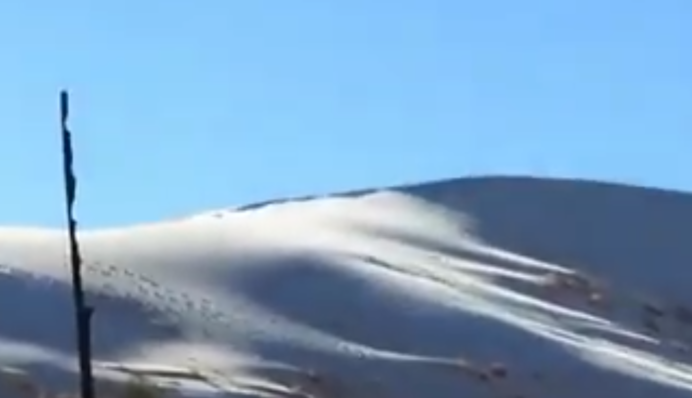 Африка в шоке: в Сахаре выпал снег