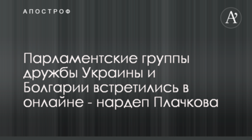 Парламентские группы дружбы Украины и Болгарии встретились в онлайне - нардеп Плачкова