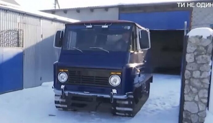 Украинец создал уникальный снегоход  - 