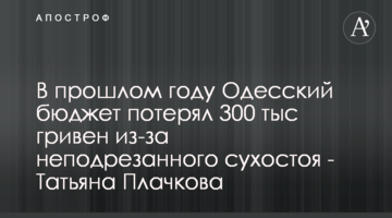 У минулому році Одеський бюджет втратив 300 тис гривень через непідрізаний сухостій - Тетяна Плачкова