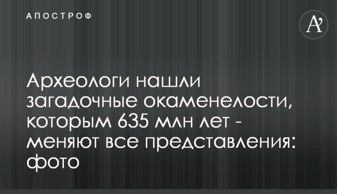 Археологи нашли загадочные окаменелости, которым 635 млн лет - меняют все представления: фото