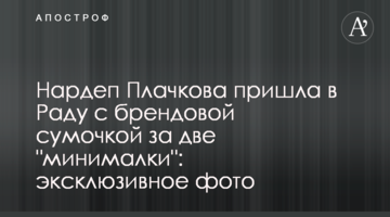 Нардеп Плачкова пришла в Раду с брендовой сумочкой: эксклюзивное фото
