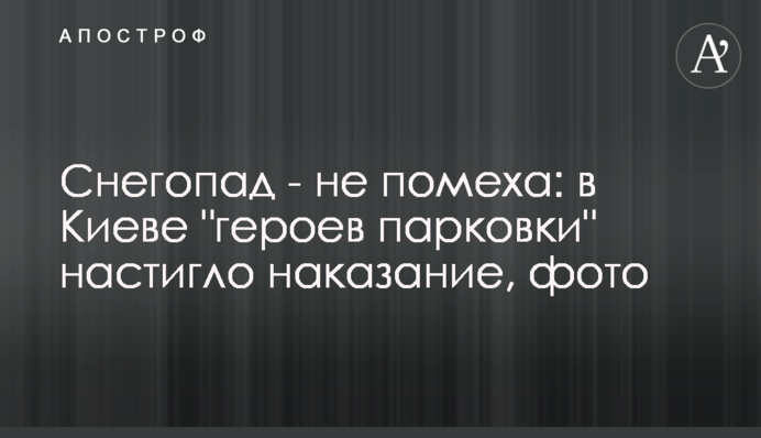 Снігопад - не перешкода: в Києві 