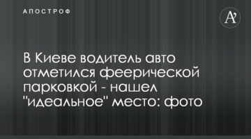 В Киеве водитель авто отметился феерической парковкой - нашел "идеальное" место: фото