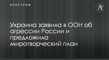 Україна заявила в ООН про агресію Росії і запропонувала миротворчий план