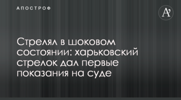Стрелял в шоковом состоянии: харьковский стрелок дал первые показания на суде