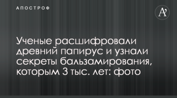 Ученые расшифровали древний папирус и узнали секреты бальзамирования, которым 3 тыс. лет: фото