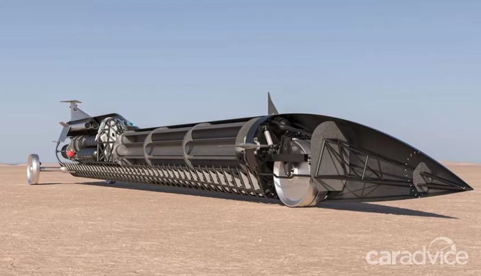 В Австралії створили ракетомобіль, який хочуть розігнати до 1600 км/год: перші фото