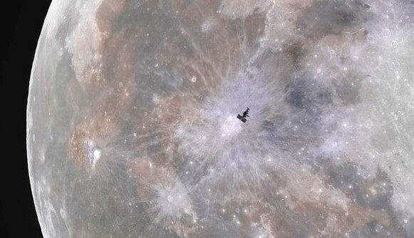 Астрофотограф зробив приголомшливий знімок МКС на тлі Місяця