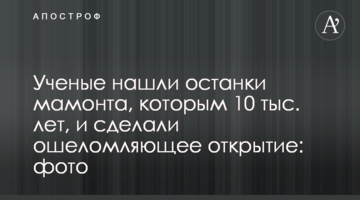 Вчені знайшли останки мамонта, яким 10 тис. років, і зробили приголомшливе відкриття: фото