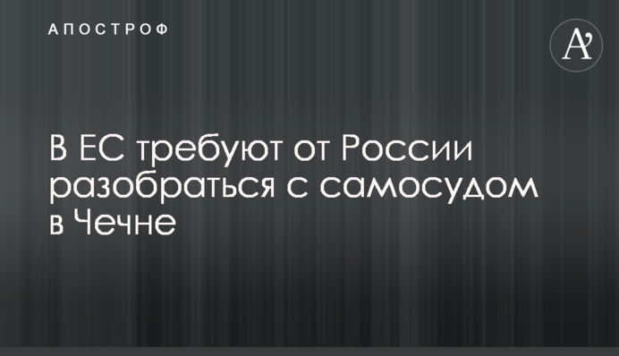 В ЕС требуют от России разобраться с самосудом в Чечне