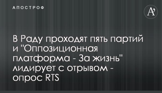 В Раду проходят пять партий и 
