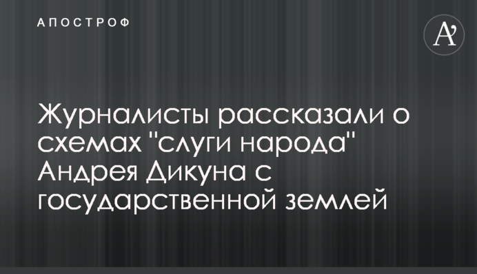 Журналисты рассказали о схемах 